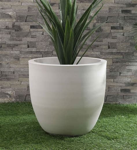 white modern plant pot|white outdoor flower pots.